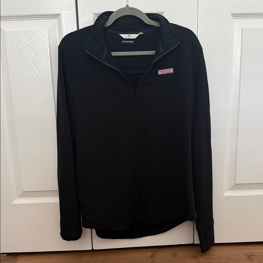 Vineyard Vines Black Quarter-Zip Pullover